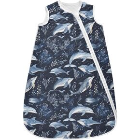 vvfelixl Toddler Sleep Sack for Newborn Ocean Animals Baby Wearable Blanket Sleeveless Swaddle Transition Sleeping Bags for Infant Babys Sleep Suit for 12-24 Months