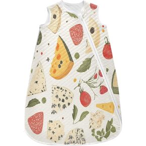 vvfelixl Baby Sleep Sack for 6-12 Months Elicious Cheese Babys Wearable Blanket Zipper Swaddle Transition Sleeping Bag for Infant Baby Sleep Suit for Newborn Toddler