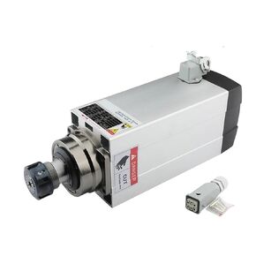 نقش GDF48-18Z-6.0KW CNC Milling محرك المغزل 220V/380V مربعة المبرد الهواء لجهاز التوجيه ملحقات آلة نقش الخشب (6.0KW ER32 380V)