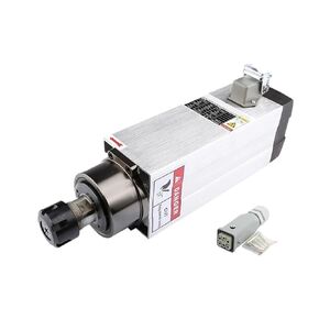 Engraving GDZ93-82-3.5KW Square Air Cooled Spindle Motor ER25 Chuck 300Hz Air Cooled Milling Spindle for CNC Router Engraving Accessories(3.5kw 220V)