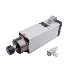 Engraving GDF46-18Z-3.5kw Spindle Motor 220V/380V ER25 Square Air-Cooled Spindle For CNC Router Engraving Wood Milling Machine Accessories(3.5kw ER25 220V)