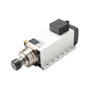 Engraving GDF120-102-6.0kw 220V/380V Square Air-Cooled Spindle Motor with Ceramic Ball Bearing Flange For CNC Router Engraving Accessories(6.0kw ER32 380V)