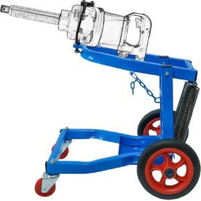 Mobile Air Impact Wrench Rack, 1 in Air Gun Cart With 4 Wheels Directional Swivel Heavy Duty Truck Tool, Electric Impact Gun Stand