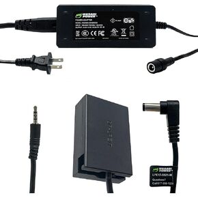 Wasabi Power DCC-LPE17 Dummy Battery DC Coupler & AC Adapter for Canon DR-E17, CA-PS700, ACK-E17, LP-E17, 9927B001 and Canon EOS M3, EOS M5, EOS M6, EOS M6 Mark II