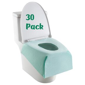 Toilet Seat Covers Disposable 20 Pack,Full Coverage Waterproof Toilet Seat Cover for Adults and Kids Potty Training,Travel Accessories for Public Restrooms