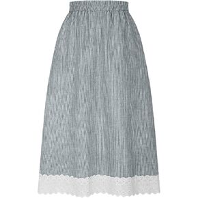 Women's Summer Casual Elegant Maxi Skirt Dressy Lace High Waisted A Line Flowy Long Skirts Beach Vacation Outfits