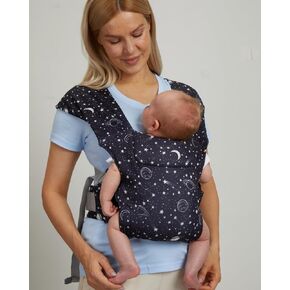Newborn Carrier, Baby Carrier, Cozy Baby Wrap Carrier(7-25lbs), with Hook&Loop for Easily Adjustable, Soft Fabric, Starry Night