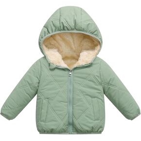 Toddler Baby Hooded Down Coats Infant Boys Girls Thicken Windproof Solid Color Puffer Outerwear Kids Winter Warm Clothes