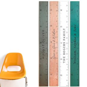 Personalized Wooden Growth Chart for Kids – Wall Height Ruler for Child Growth Tracking – Wooden Height Chart for Boys & Girls, Nursery & Home Decor Multiple Sizes & Colors
