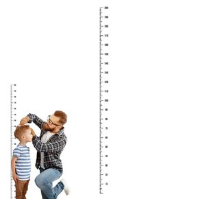 Height Indicator Adhesive Ruler,Kids Height Chart Wall Stickers, Toddler Height Measuring Sticker,Height Wall Sticker,Children's Height Chart Wall Sticker Mounted for Bedroom, Kindergartens