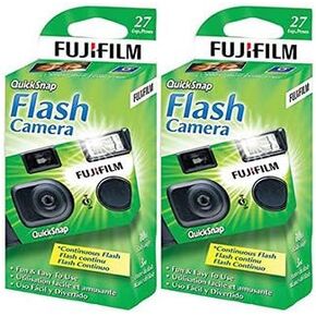 Fujifilm QuickSnap Flash 400 Disposable 35mm Camera (2 Boxes)