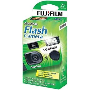 Fujifilm Quicksnap Flash 400 مرة واحدة استخدم كاميرا 35 مم مع فلاش ، 27 تعرض 10 حزمة