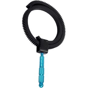 Adjustable DSLR Camera Rubber Follow Focus Gear Ring Belt with Aluminum Grip for Video Follow Focus Drives