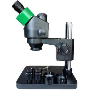 Microscope Kit 3.5X-180X Simul Focal Trinocular Microscope Complete Acessories Stereo Microscopio 20X Eyepiece 76MM Focus Rack Microscope Lens Adapters(3.5X-180X)