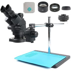 Microscope Kit 36MP 4K 1080P H_DMI USB Video Camera Simul-Focal 3.5X-90X Continuous Zoom Stereo Trinocular Microscope CTV Adapter Barlow Lens Microscope Lens Adapters(7-45x)