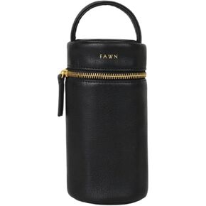 تصميم فاون ، حقيبة الزجاجة ، وحقيبة الزجاجة المعزولة للرعاية النهارية ، والسفر ، والمزيد ، حقيبة معزولة من جلد فاكة غير مريحة ، وحقيبة أكثر برودة تناسب أحجام الزجاجة القياسية ، 4x3.5x7.5 بوصات in Kuwait