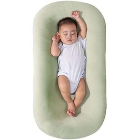 Baby Lounger Pillow for Newborn Babies 6 Months, Soft Breathable Infant Lounger Pillow Newborn Nest for Baby (Pink)