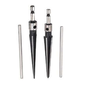 مدبب مستقيم المقبض المسلح ، مدبب 6 ثقب الناي ، hex shank t مقبض reamer مدبب للبلاستيك الخشب (5؟ 16mm 3؟ 13meterm)