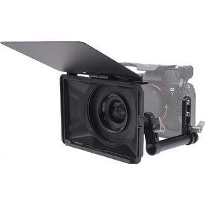 FOTO4Easy 4x4/4x5.65 صندوق مصغر خفيف الوزن مع دعم قضيب 15 مم للكاميرات المرآة DSLR ، متوافقة مع عدسة 52 مم/55 مم/58 مم/62 مم/67 مم/72 مم/77 مم/82 مم/82 ملم