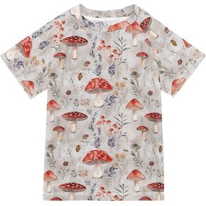 Kids Bathing Suits Boys Short Sleeve Rash Guard Girls