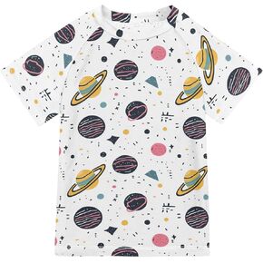 KLL Bathing Suit Girls Short Sleeve Girls Rash Guard