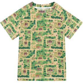Kids Bathing Suits Boys Short Sleeve Kids Rash Guard Swimsuit Girls