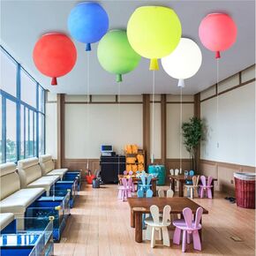 Creative Balloon Ceiling Light Matte Colorful Balloon Ceiling Lamp Children's Room Chandelier Decoration Ceiling Light for Bedroom, Kindergarten Aisle, Pull Rope Switch