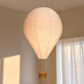 Hot air balloon decorations16inch Handmade Hot air balloon Lantern Hanging Decor Pendant Light Shade Suitable for Decorating Children's Rooms Corridors and Living Rooms decorations