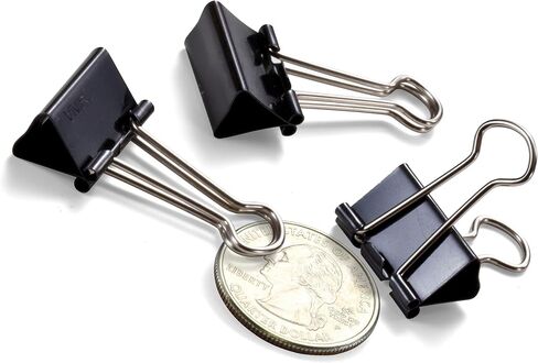 Officemate Small Binder Clips, Black, 12 Boxes of 1 Dozen Each (144 Total) (99020) in Kuwait