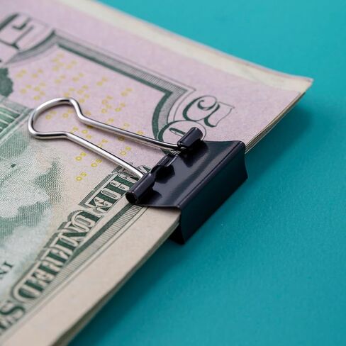 Officemate Small Binder Clips, Black, 12 Boxes of 1 Dozen Each (144 Total) (99020) in Kuwait