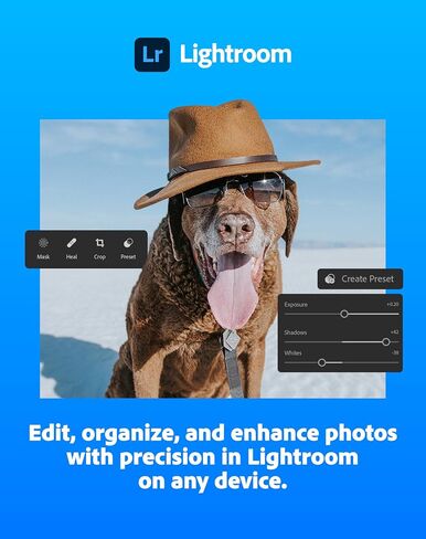 Adobe Lightroom 1TB | AI-assisted photo editor | 12-Month Subscription with auto-renewal |PC/Mac | Digital Download in Saudi Arabia