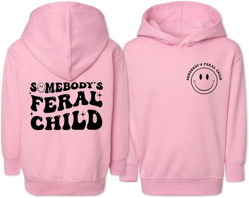 Feral Child Front and Back Kids Hoodie Sweatshirt Toddler in Kuwait