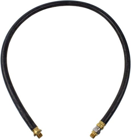 3/8" AIR HOSE ASSEMBLY - 34" - 1/4"-18 (1 FIXED & 1 SWIVEL) - MAX OP 225 psi in Saudi Arabia
