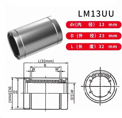 5/10pcs LM8 LM8UU LM6UU LM10UU LM12UU Linear Bushes 8mm 6 12 10mm Linear Beare for Rod Rail Linear Shaft Optical Axis Part(LM6UU,5PCS) in Saudi Arabia