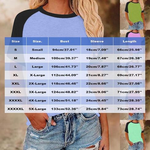Short Sleeve Tops for Women Workout Jersey Shirts Baseball Style Raglan Tshirts Casual Color Block Tees in Saudi Arabia