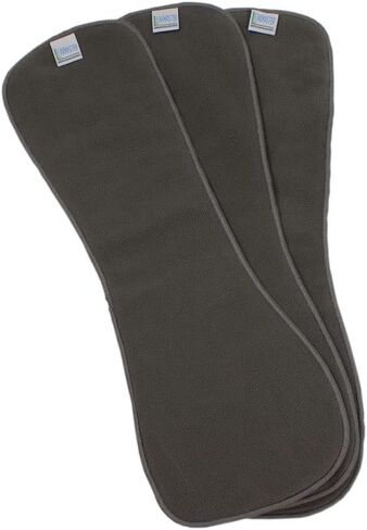 تسرب Master Charcoal Fleece Come Comper Iserts/Bosters - 3 Pack - Size 2 - إدراج زيادة الامتصاص بشكل عام in Kuwait