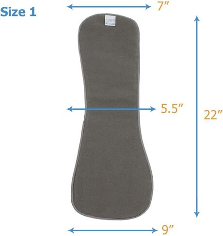 تسرب Master Charcoal Fleece Come Comper Iserts/Bosters - 3 Pack - Size 2 - إدراج زيادة الامتصاص بشكل عام in Kuwait