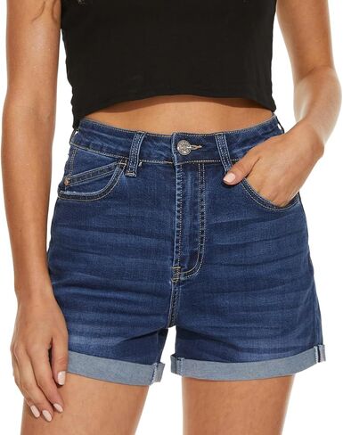 VIPONES Jean Shorts Womens High Waisted Stretch Summer Shorts for Women Trendy 2026 Outfits Casual Frayed Denim Shorts in Kuwait