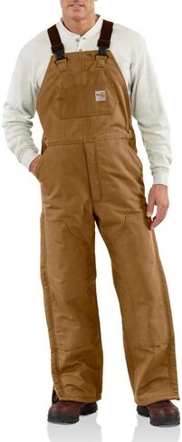 Carhartt Men's 101626 Flame-Resistant Duck Bib Overall - Quilt Lined in Saudi Arabia