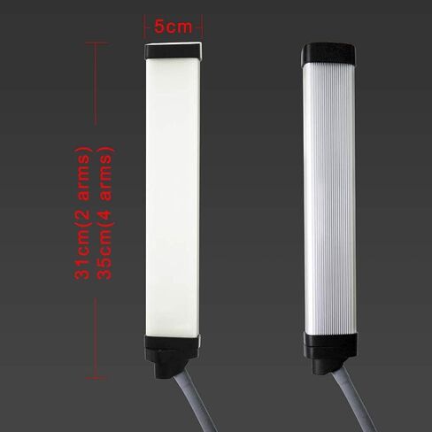 Photo Studio Double Arms Fill Ring Light with 200cm Tripod Long LED Strips add Stand 3000K-5600K LED for Camera (FX-800II with Tripod) in Saudi Arabia