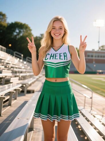 GRAJTCIN Teenagers & Womens Cheerleader Costume Halloween Party Cute Cheer Outfit Crop Top in Kuwait