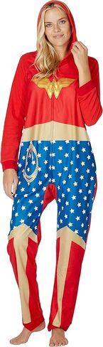 DC Comics Mens' Batman Superhero Character Hooded Union Suit Footless Pajamas Costume (Batman, XXL/XXXL) in Saudi Arabia