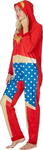 DC Comics Mens' Batman Superhero Character Hooded Union Suit Footless Pajamas Costume (Batman, XXL/XXXL) in Saudi Arabia
