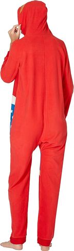 DC Comics Mens' Batman Superhero Character Hooded Union Suit Footless Pajamas Costume (Batman, XXL/XXXL) in Saudi Arabia