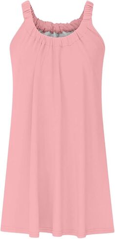 Women's Dress Beach Style Loose Strap Dress Summer Tunics in Saudi Arabia
