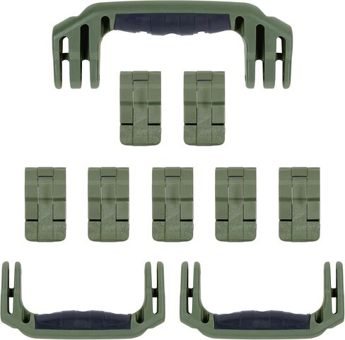 Pelican 1650 Replacement Handle & Latch Set by ColorCase - Black Handles & Double Throw Latches in Kuwait