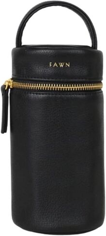 تصميم فاون ، حقيبة الزجاجة ، وحقيبة الزجاجة المعزولة للرعاية النهارية ، والسفر ، والمزيد ، حقيبة معزولة من جلد فاكة غير مريحة ، وحقيبة أكثر برودة تناسب أحجام الزجاجة القياسية ، 4x3.5x7.5 بوصات in Kuwait