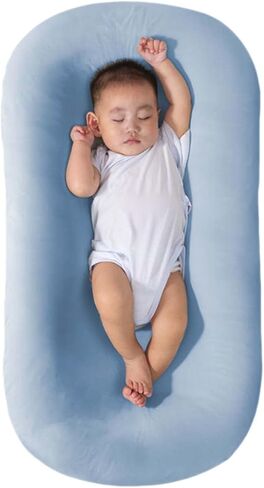 Baby Lounger Pillow for Newborn Babies 6 Months, Soft Breathable Infant Lounger Pillow Newborn Nest for Baby (Pink) in Saudi Arabia