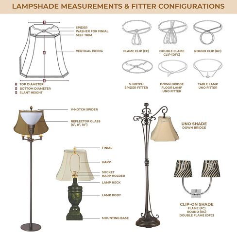 Royal Designs Modified Bell Lamp Shade - Beige - 9 x 14 x 10.5 in Kuwait