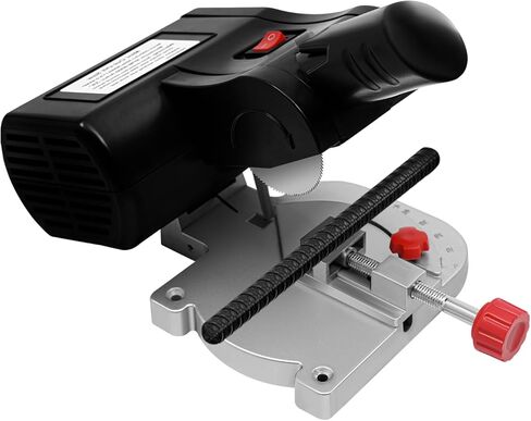 Mini Miter Cut-Off Chop Saw with Clamping Tool, Mini Benchtop Cut Off Miter Saw, Max 45° Adjustable Small 90W Electric Table Tool for Metal Wood Plastic Crafts Cutting (Black) in Saudi Arabia